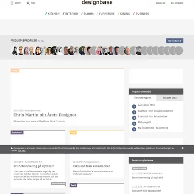 DESIGNBASE startsida 2018
