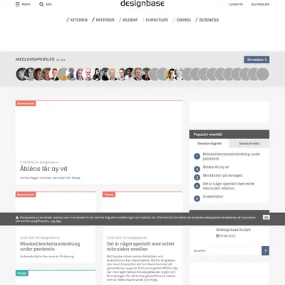 DESIGNBASE startsida 2020