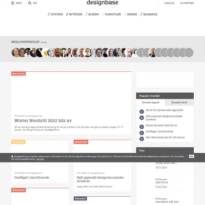DESIGNBASE startsida 2022