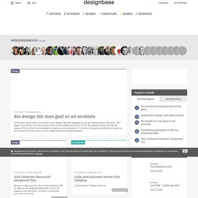 DESIGNBASE startsida 2023