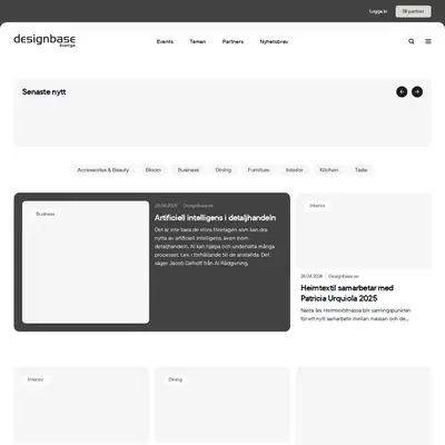 DESIGNBASE startsida 2024