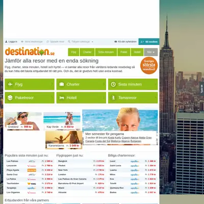 www.destination.se startsida 2015