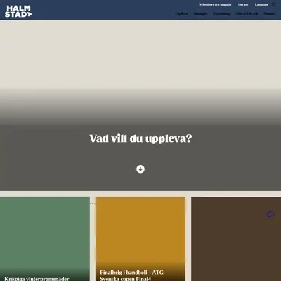 ENTRÉ HALMSTAD startsida 2025