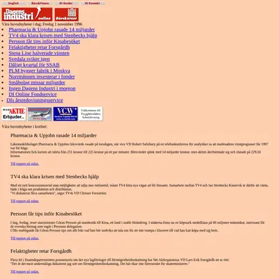 Di TV startsida 1996