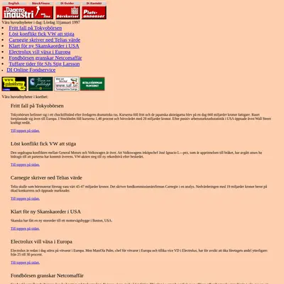 Di TV startsida 1997