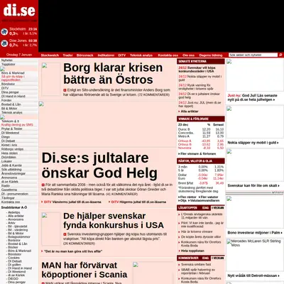 Di TV startsida 2009