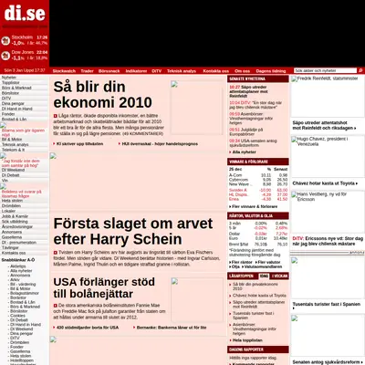 Di TV startsida 2010