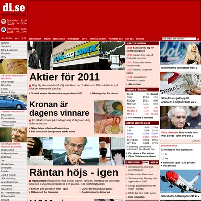 Di TV startsida 2011