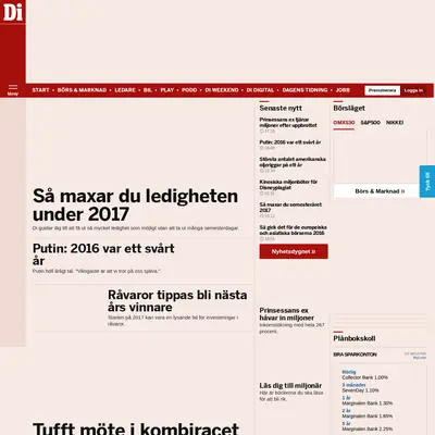 Di TV startsida 2017