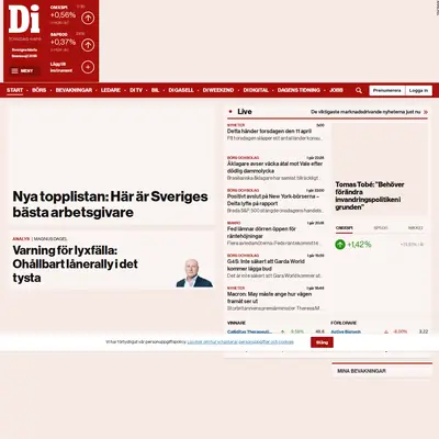 Di TV startsida 2019