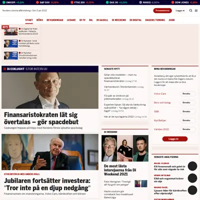 Di TV startsida 2022