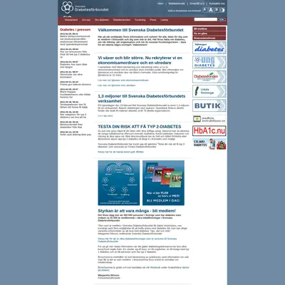 Diabetes startsida 2011