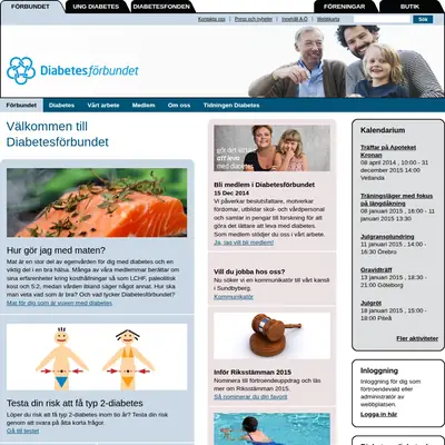 Diabetes startsida 2015