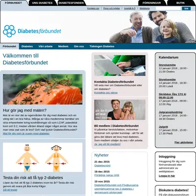 Diabetes startsida 2016