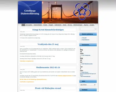 DIABETESBLADET startsida 2012