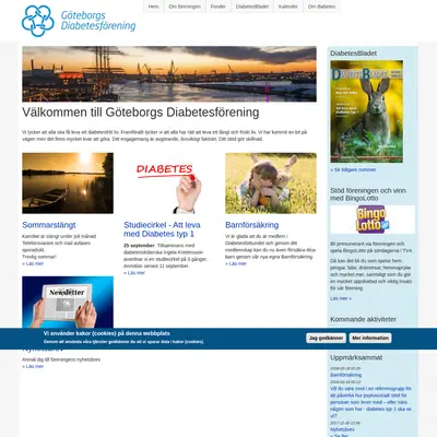 DIABETESBLADET startsida 2018
