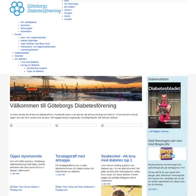 DIABETESBLADET startsida 2019