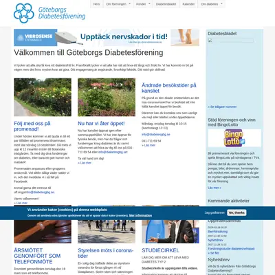 DIABETESBLADET startsida 2020