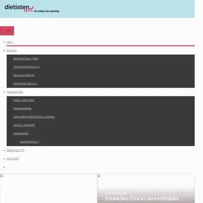 dietisten.net startsida 2022