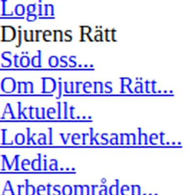 Djurens Rätt startsida 2008