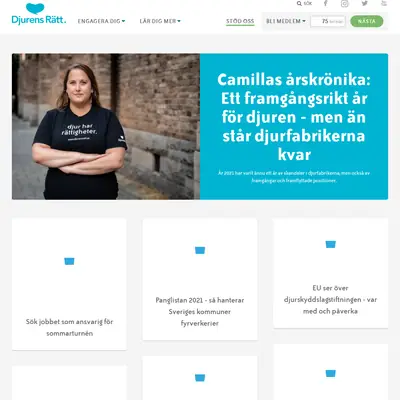 Djurens Rätt startsida 2022