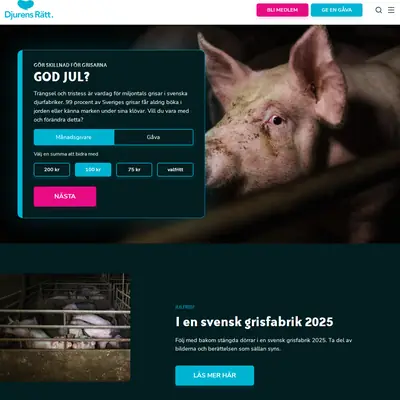 Djurens Rätt startsida 2026