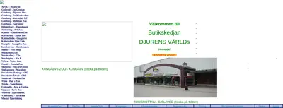 Djurens Värld startsida 2004