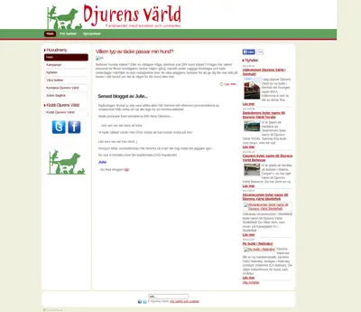 Djurens Värld startsida 2014