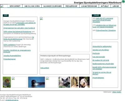 Djurskyddet startsida 2003