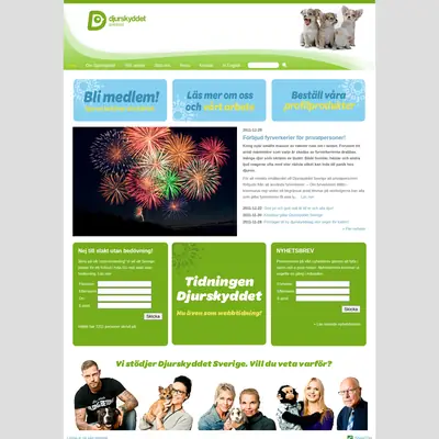 Djurskyddet startsida 2012
