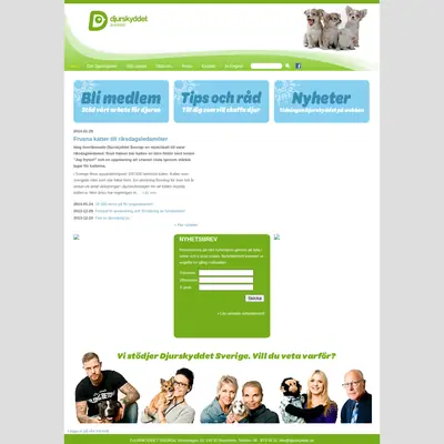 Djurskyddet startsida 2014