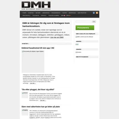 DEN MODERNA HANTVERKAREN startsida 2015