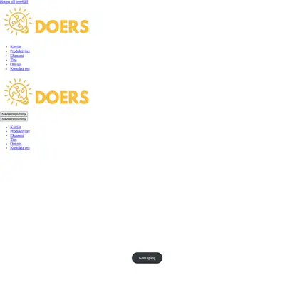 Doers Magazine startsida 2024