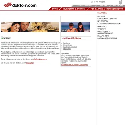 Doktorn.com startsida 2004