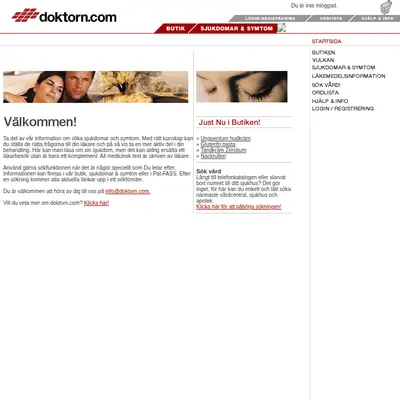 Doktorn.com startsida 2005