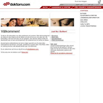 Doktorn.com startsida 2006