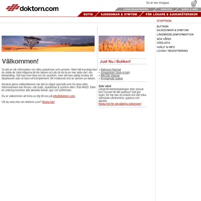 Doktorn.com startsida 2007