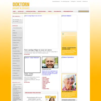 Doktorn.com startsida 2009
