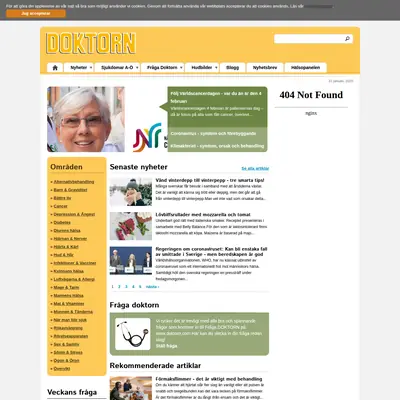 Doktorn.com startsida 2020