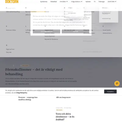 Doktorn.com startsida 2021