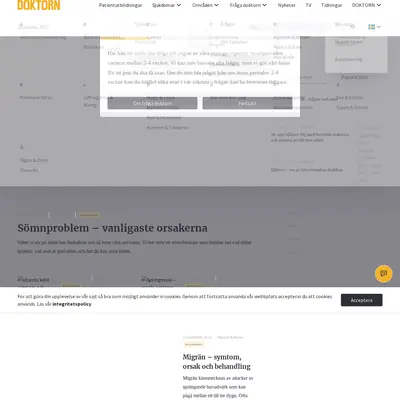 Doktorn.com startsida 2022