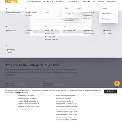 Doktorn.com startsida 2023