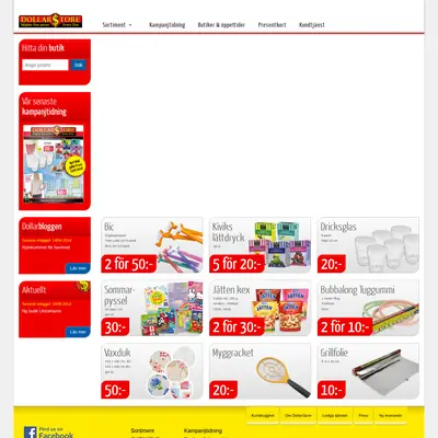 Dollars startsida 2014
