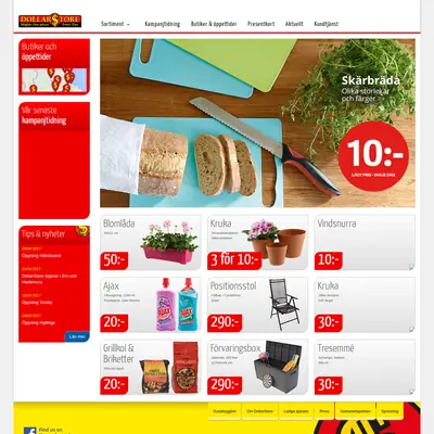 Dollars startsida 2017