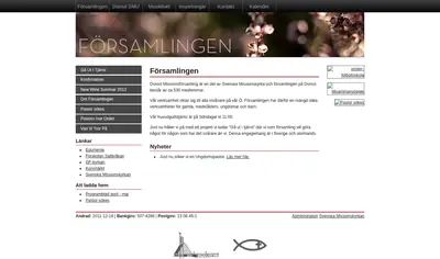 www.donsomissionskyrka.org startsida 2012