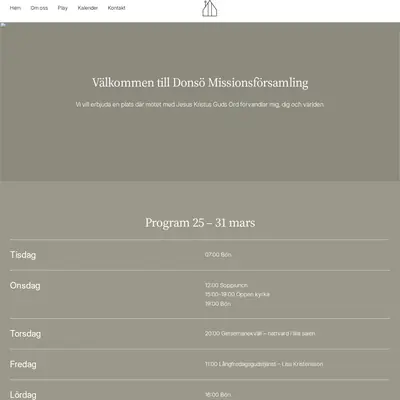 www.donsomissionskyrka.org startsida 2024