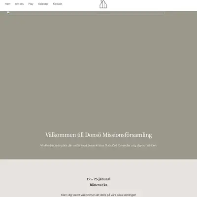 www.donsomissionskyrka.org startsida 2026