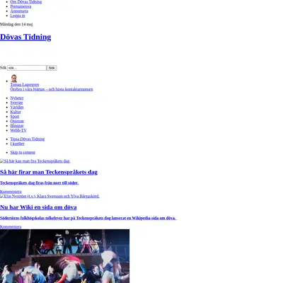 dovastidning.se startsida 2012