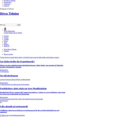 dovastidning.se startsida 2013