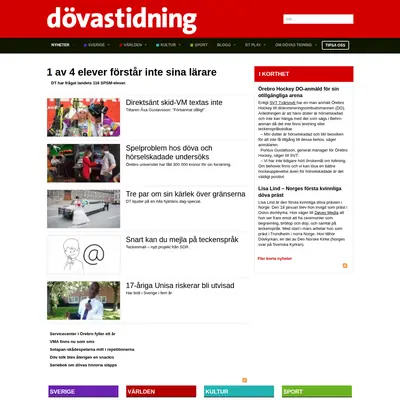 dovastidning.se startsida 2015